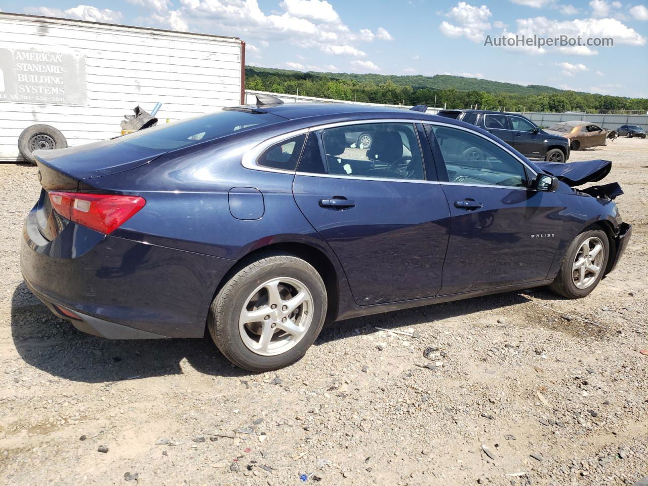 2017 Chevrolet Malibu Ls Blue vin: 1G1ZB5ST0HF173654