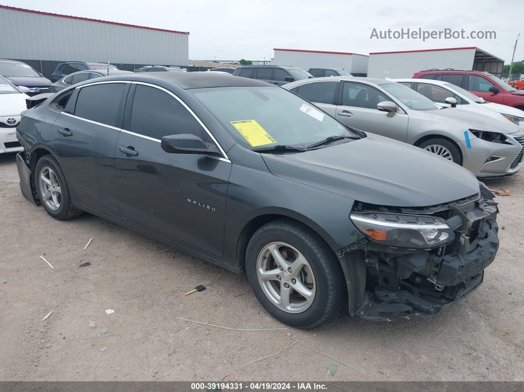 2017 Chevrolet Malibu Ls Gray vin: 1G1ZB5ST0HF178000