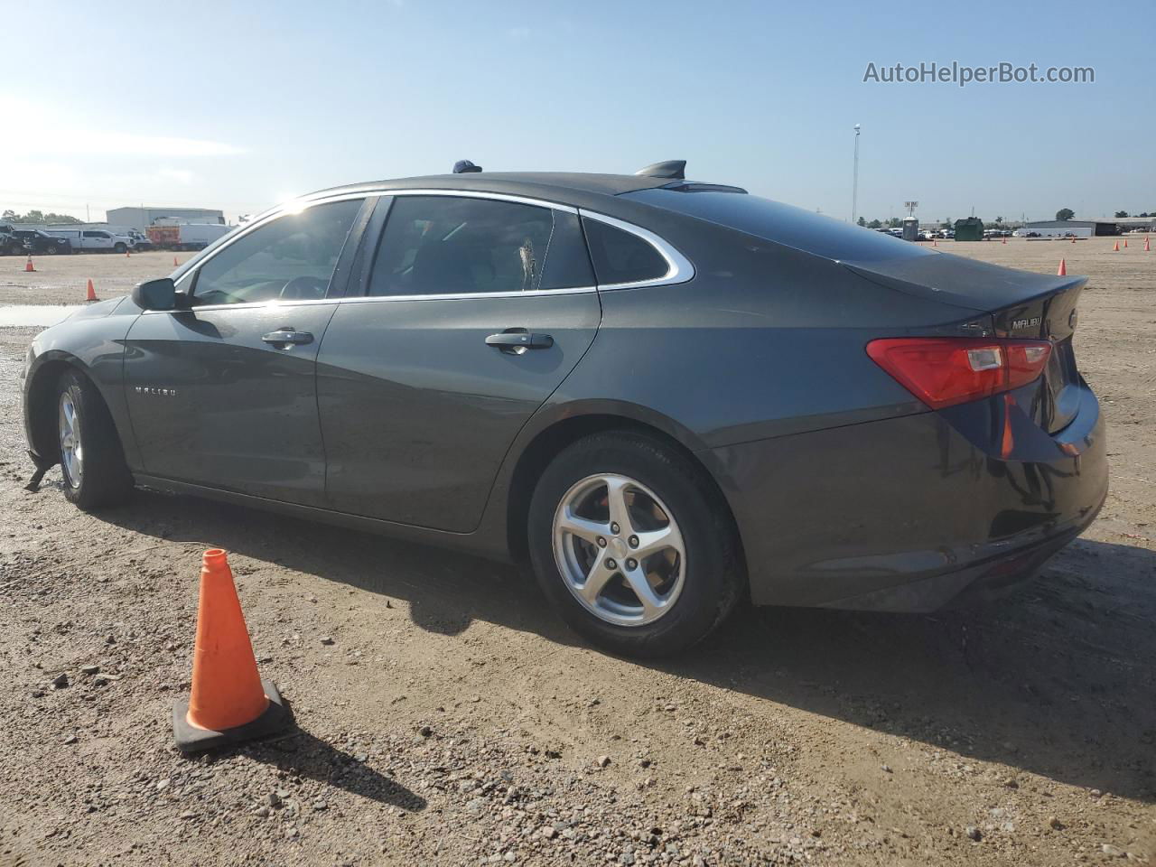 2017 Chevrolet Malibu Ls Charcoal vin: 1G1ZB5ST0HF190020