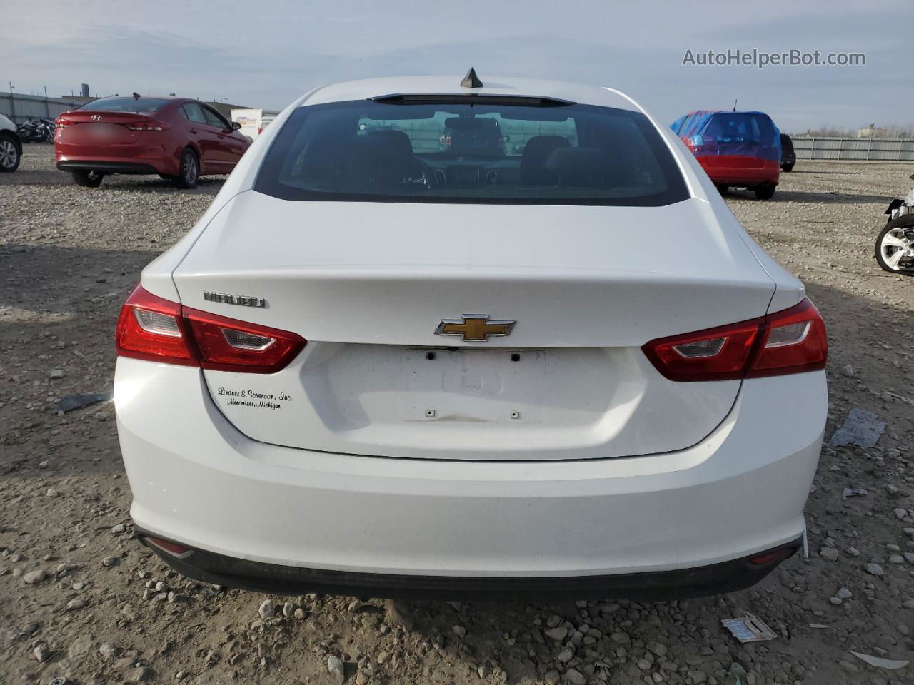 2017 Chevrolet Malibu Ls White vin: 1G1ZB5ST0HF208001