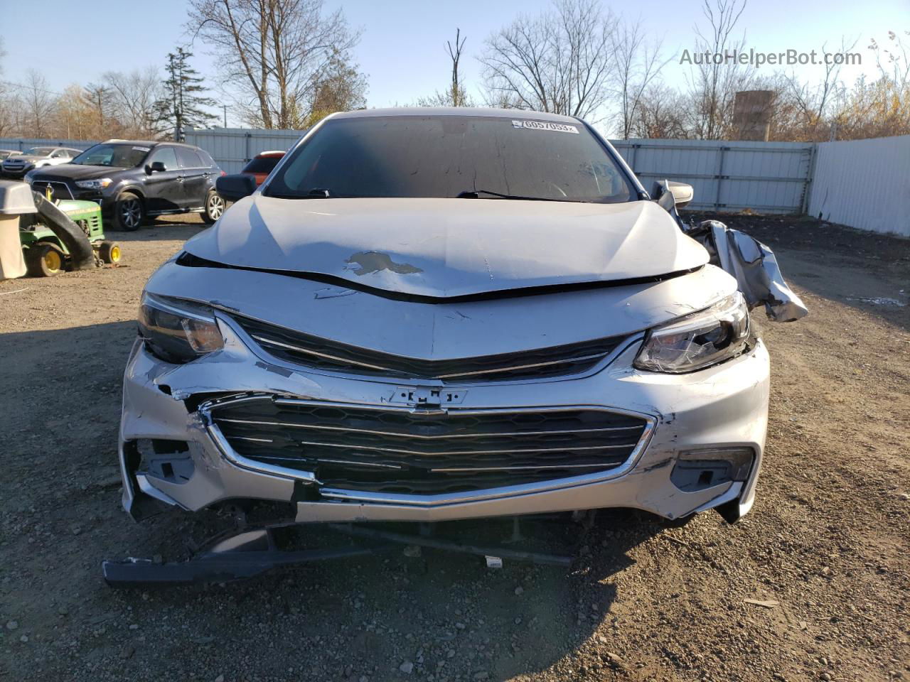 2017 Chevrolet Malibu Ls Silver vin: 1G1ZB5ST0HF213229