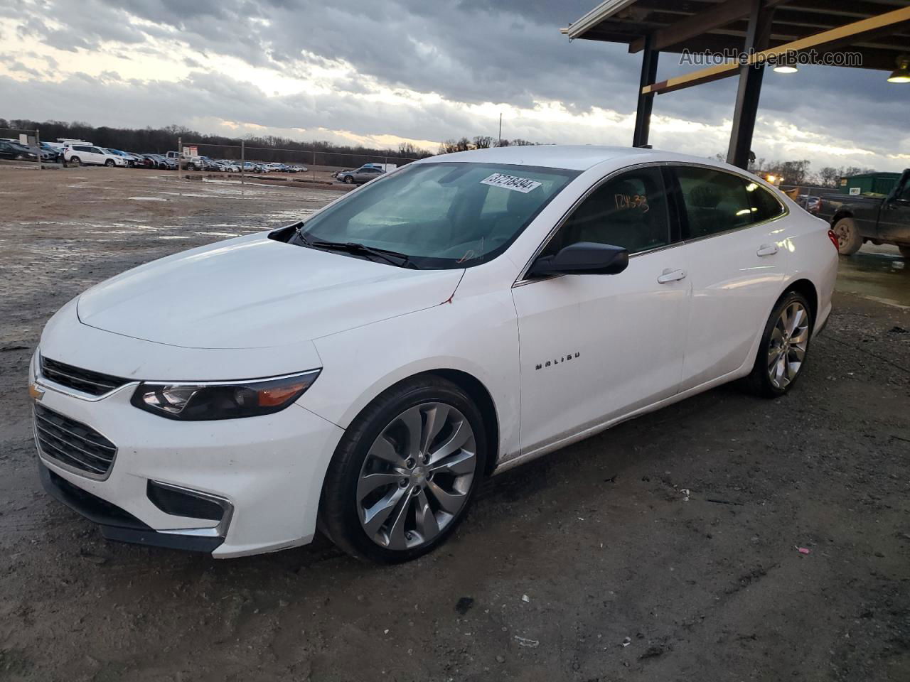 2017 Chevrolet Malibu Ls White vin: 1G1ZB5ST0HF215059