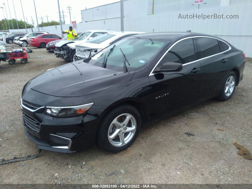 2017 Chevrolet Malibu Ls Black vin: 1G1ZB5ST0HF237062