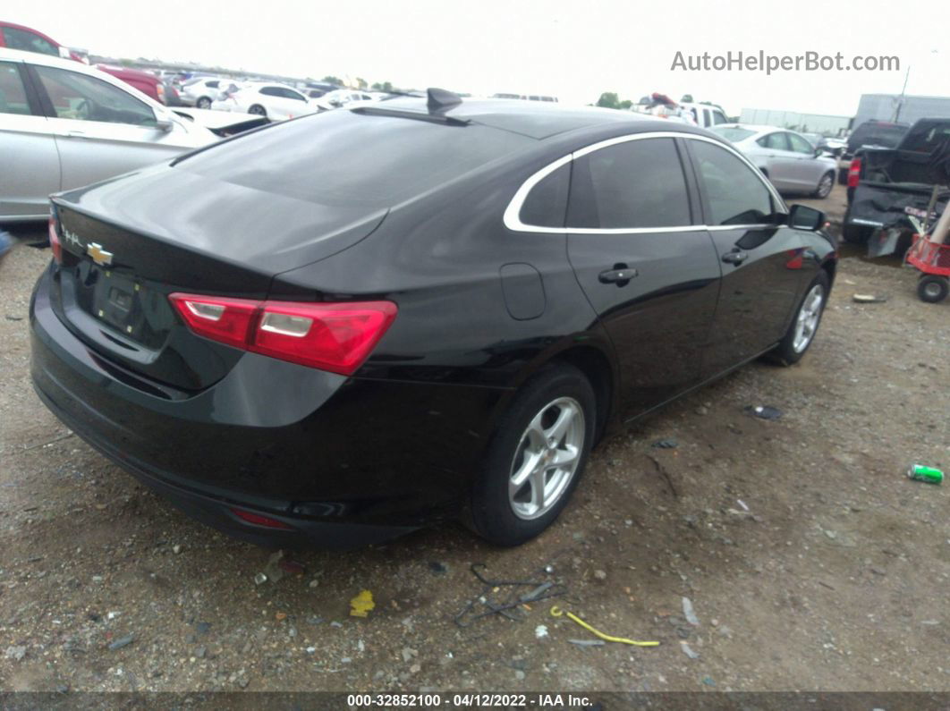 2017 Chevrolet Malibu Ls Black vin: 1G1ZB5ST0HF237062