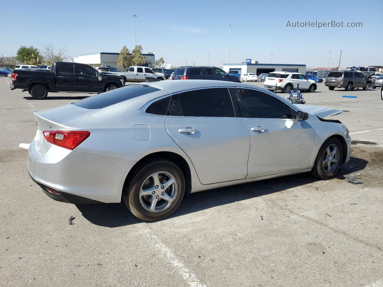 2017 Chevrolet Malibu Ls Silver vin: 1G1ZB5ST0HF291073