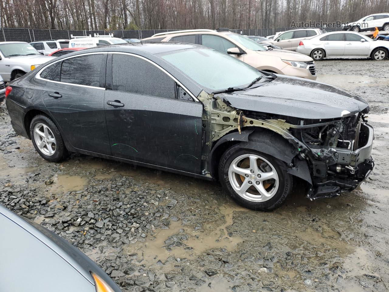 2018 Chevrolet Malibu Ls Gray vin: 1G1ZB5ST0JF207095