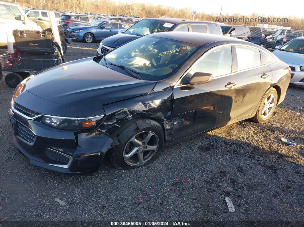 2018 Chevrolet Malibu 1ls Black vin: 1G1ZB5ST0JF270424