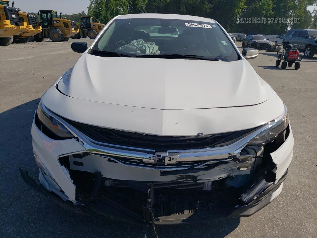 2021 Chevrolet Malibu Ls White vin: 1G1ZB5ST0MF089361