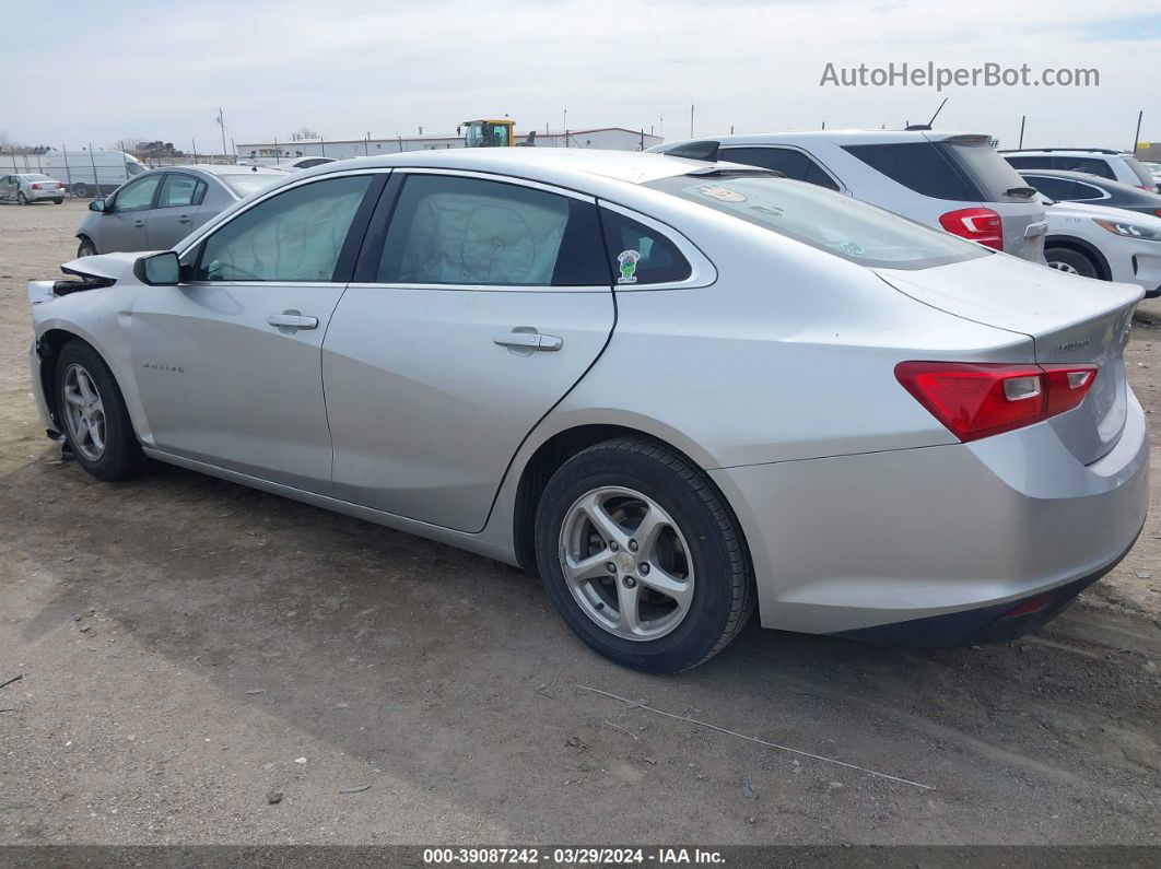 2017 Chevrolet Malibu Ls Silver vin: 1G1ZB5ST1HF126911