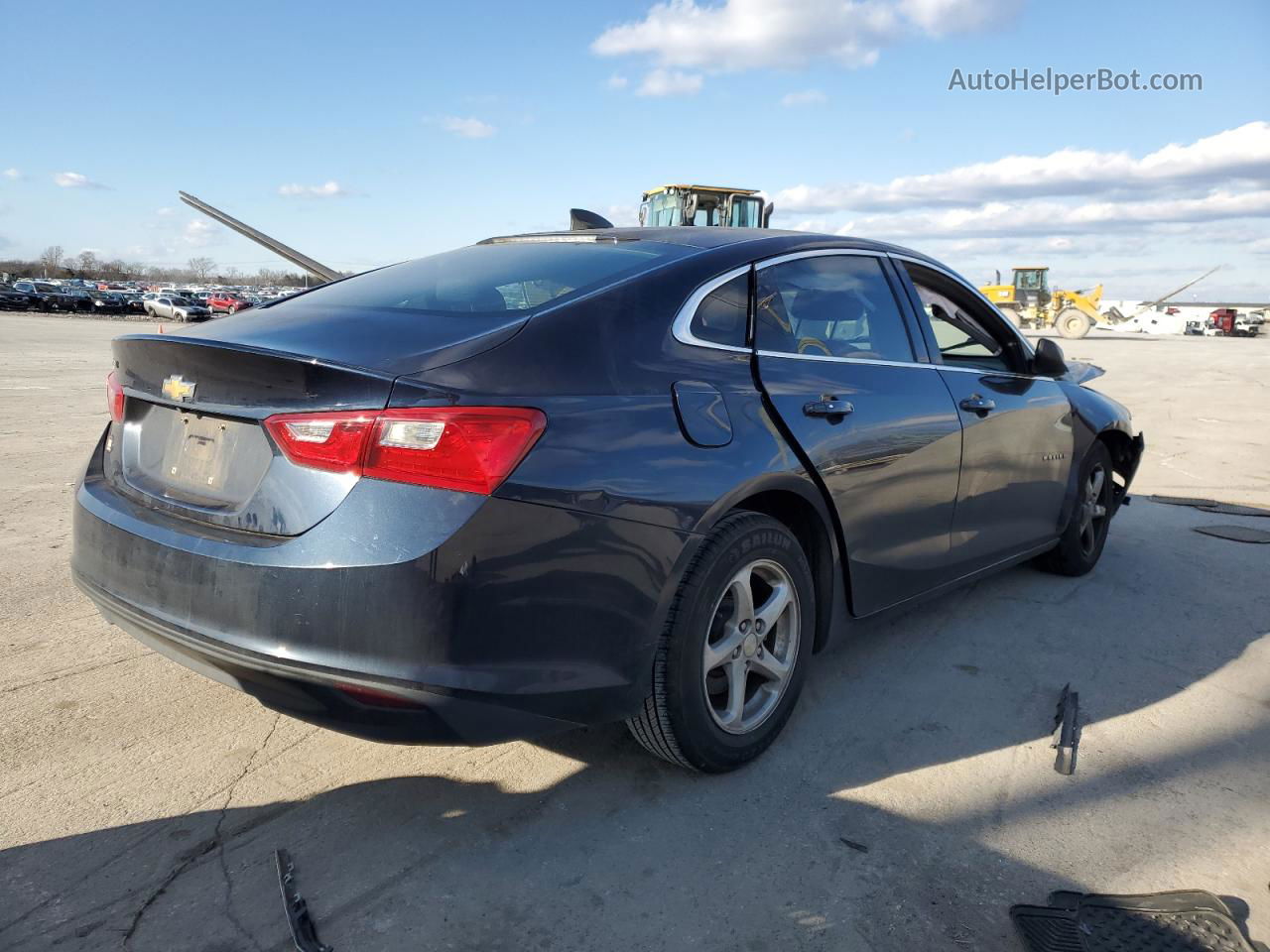 2017 Chevrolet Malibu Ls Синий vin: 1G1ZB5ST1HF141361