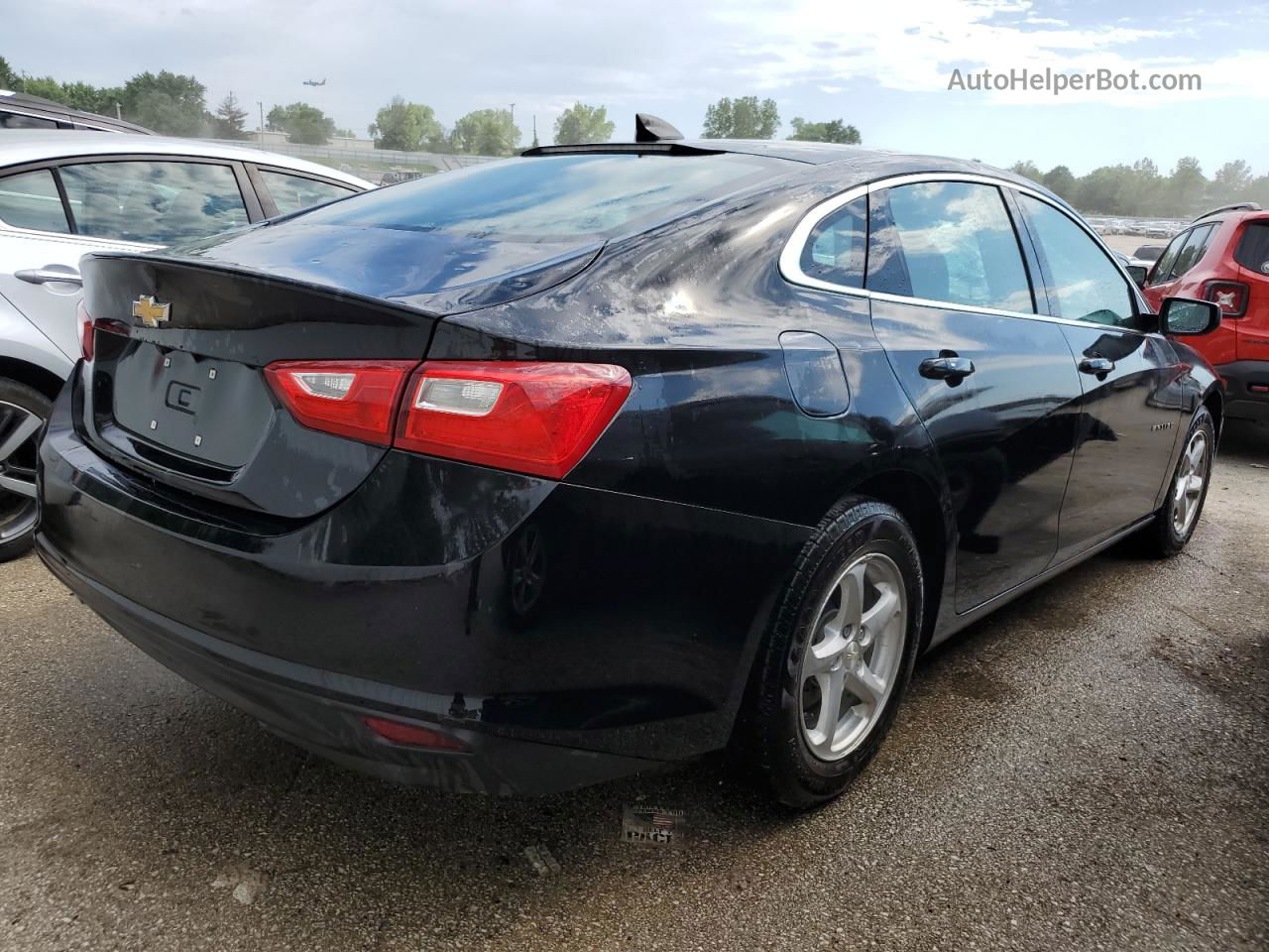 2017 Chevrolet Malibu Ls Black vin: 1G1ZB5ST1HF145071