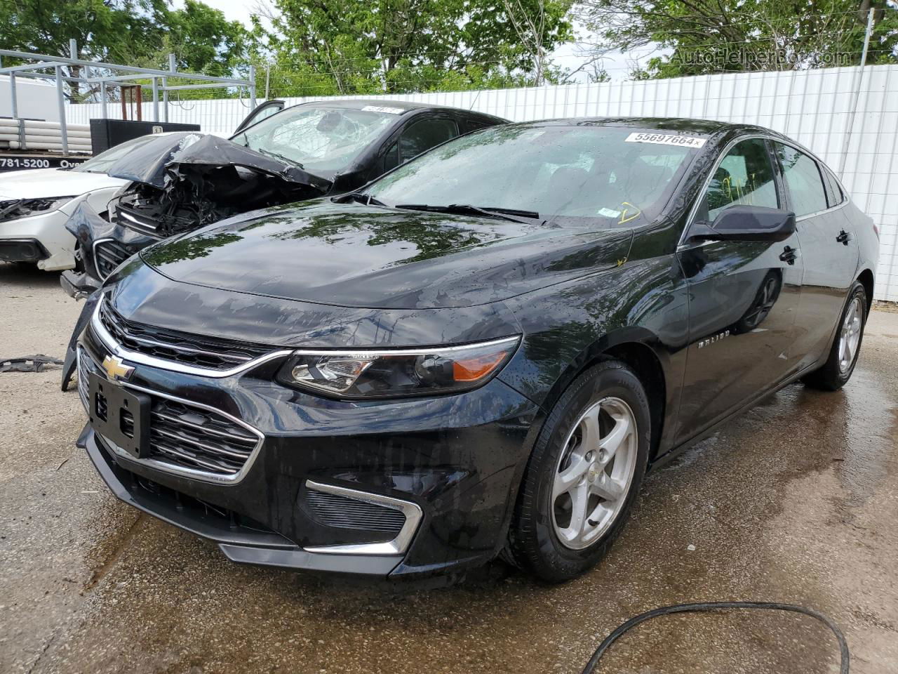 2017 Chevrolet Malibu Ls Черный vin: 1G1ZB5ST1HF145071