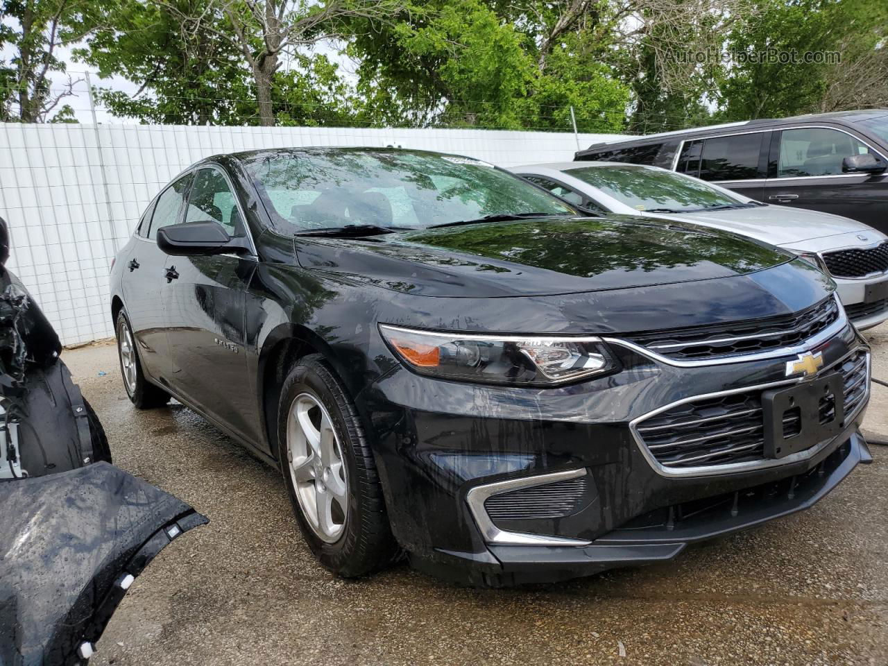 2017 Chevrolet Malibu Ls Black vin: 1G1ZB5ST1HF145071