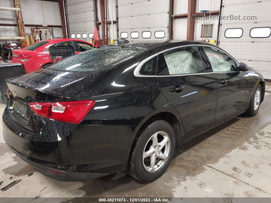 2017 Chevrolet Malibu Ls Black vin: 1G1ZB5ST1HF147435