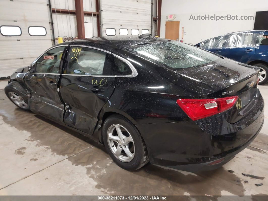 2017 Chevrolet Malibu Ls Black vin: 1G1ZB5ST1HF147435