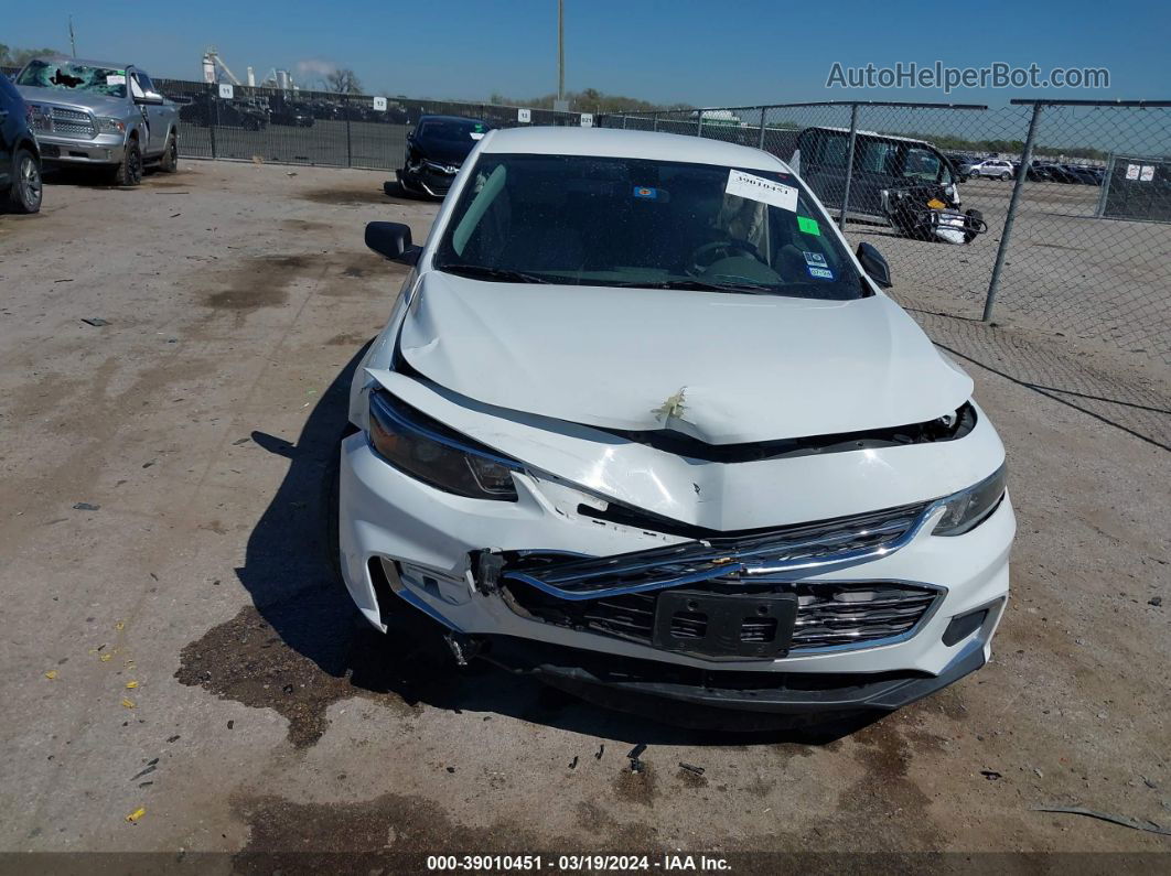 2017 Chevrolet Malibu Ls White vin: 1G1ZB5ST1HF235675