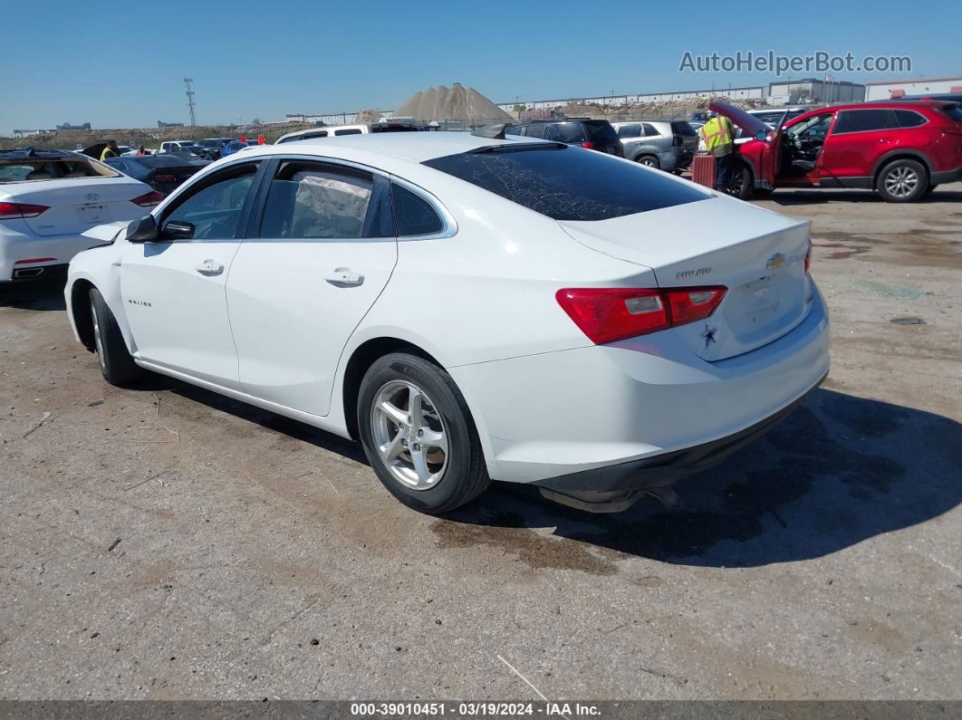 2017 Chevrolet Malibu Ls White vin: 1G1ZB5ST1HF235675