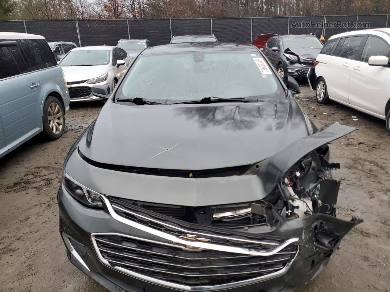 2017 Chevrolet Malibu Ls Серый vin: 1G1ZB5ST1HF264481