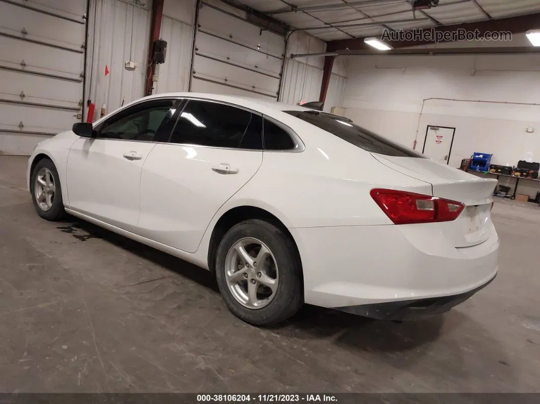 2018 Chevrolet Malibu 1ls White vin: 1G1ZB5ST1JF165035