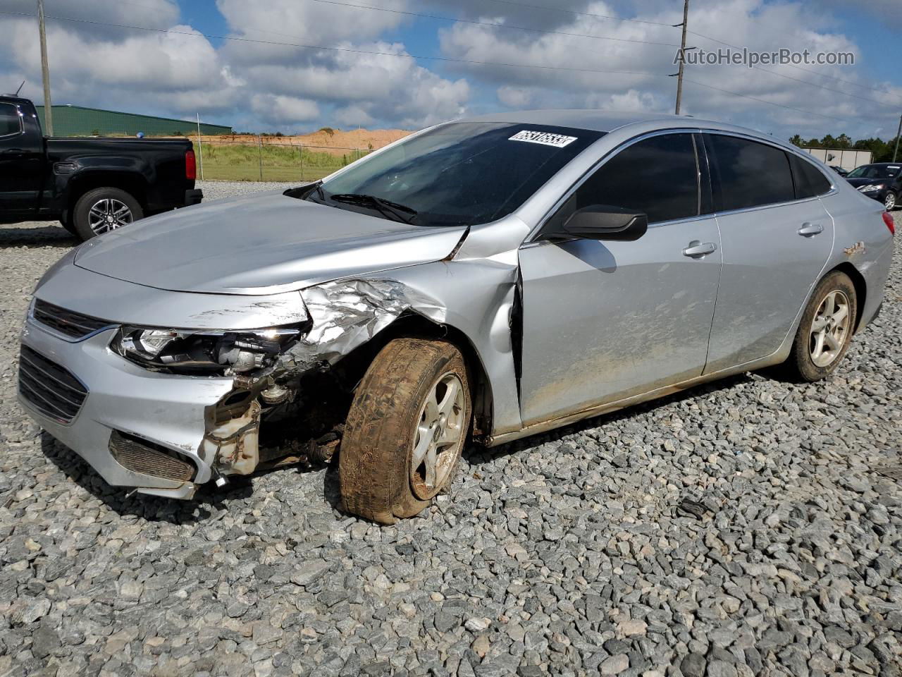 2018 Chevrolet Malibu Ls Silver vin: 1G1ZB5ST1JF173913