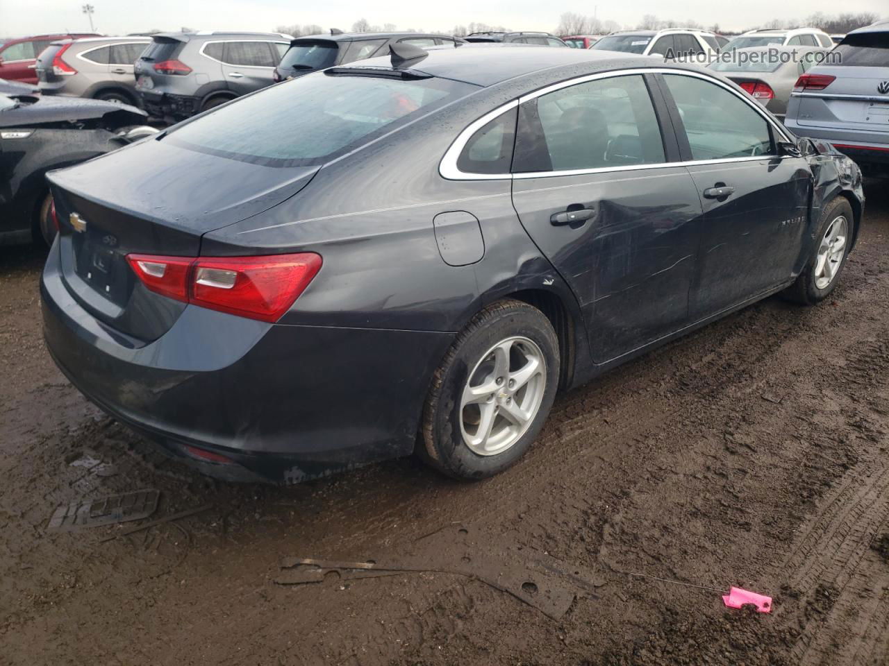 2018 Chevrolet Malibu Ls Серый vin: 1G1ZB5ST1JF191943