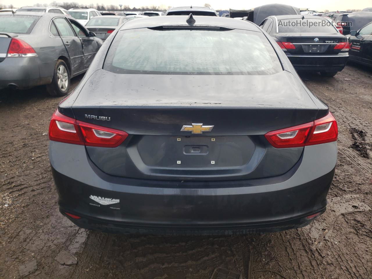 2018 Chevrolet Malibu Ls Серый vin: 1G1ZB5ST1JF191943