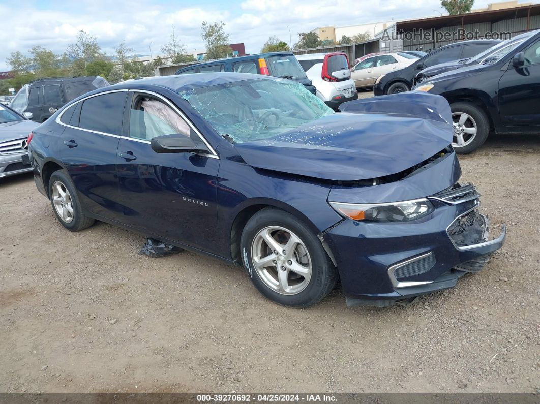 2018 Chevrolet Malibu 1ls Blue vin: 1G1ZB5ST1JF221474