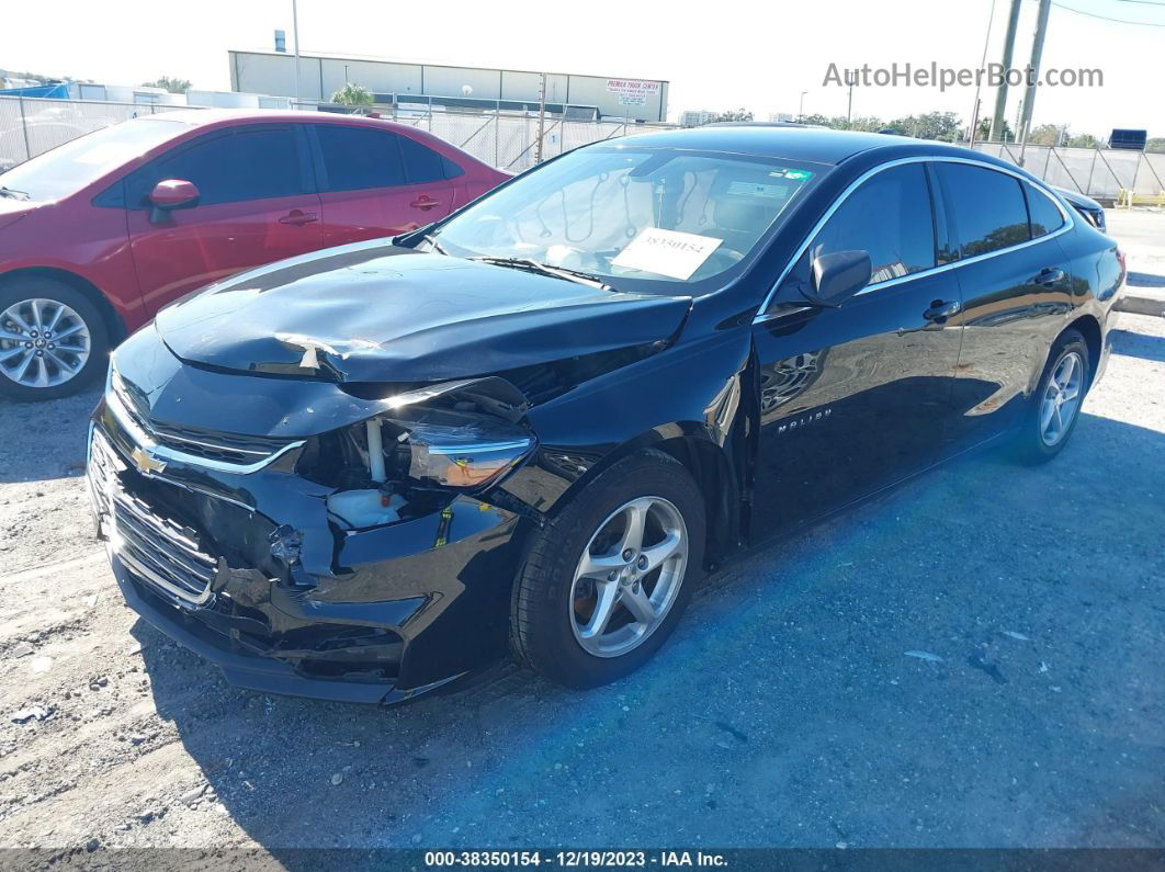 2018 Chevrolet Malibu 1ls Black vin: 1G1ZB5ST1JF282629