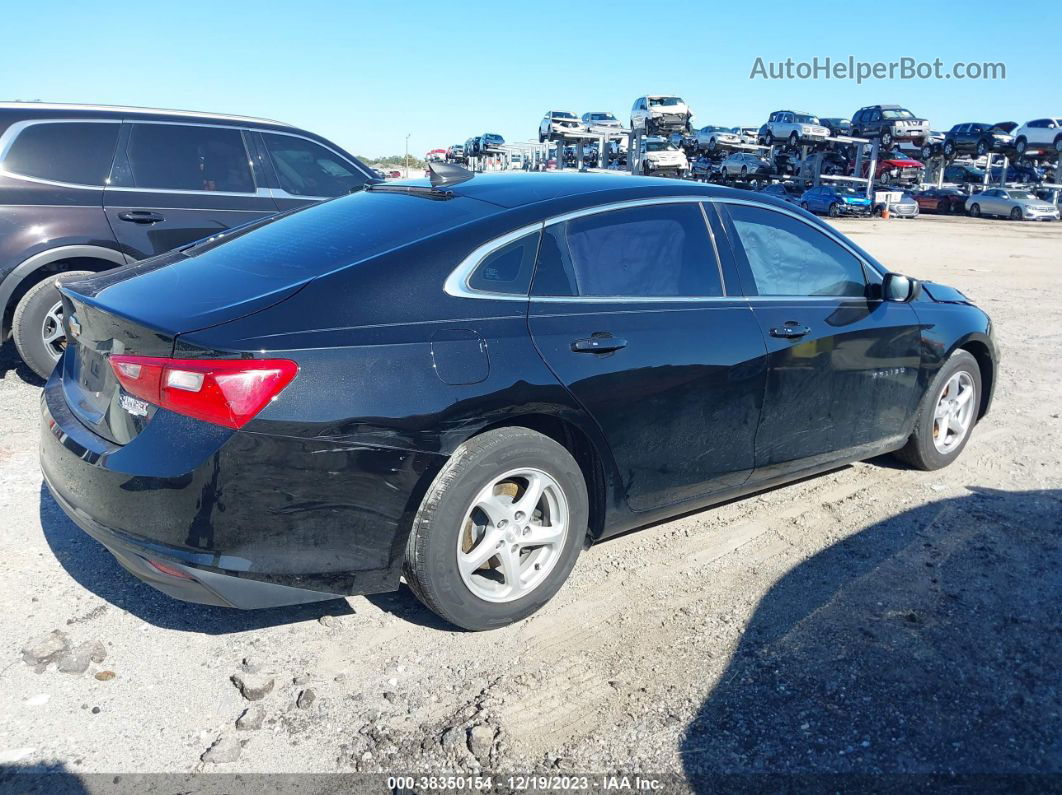 2018 Chevrolet Malibu 1ls Black vin: 1G1ZB5ST1JF282629