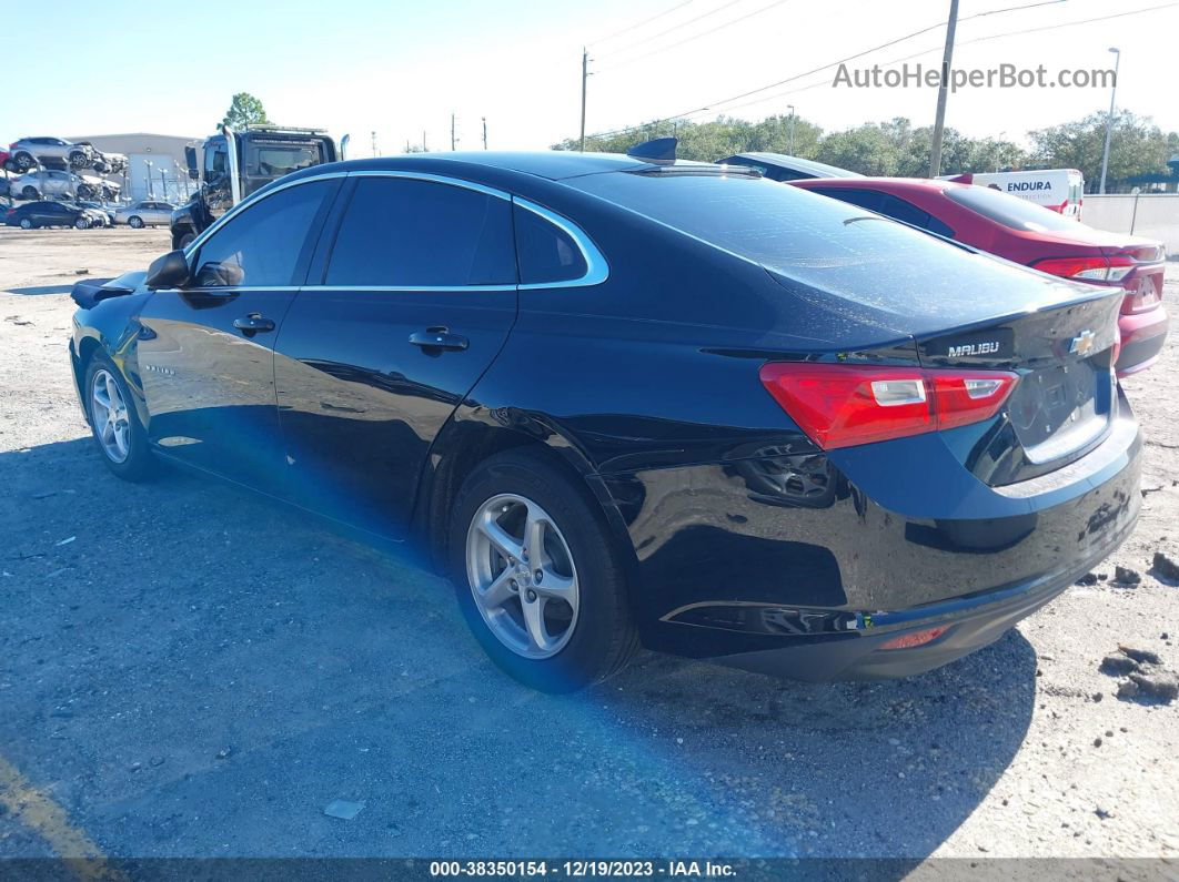 2018 Chevrolet Malibu 1ls Black vin: 1G1ZB5ST1JF282629