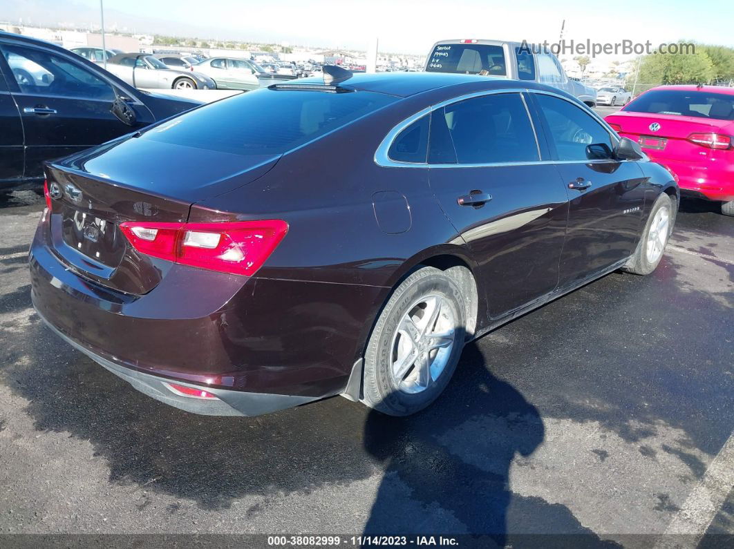 2021 Chevrolet Malibu Fwd Ls Burgundy vin: 1G1ZB5ST1MF038631