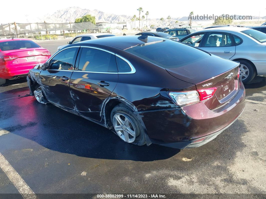 2021 Chevrolet Malibu Fwd Ls Burgundy vin: 1G1ZB5ST1MF038631