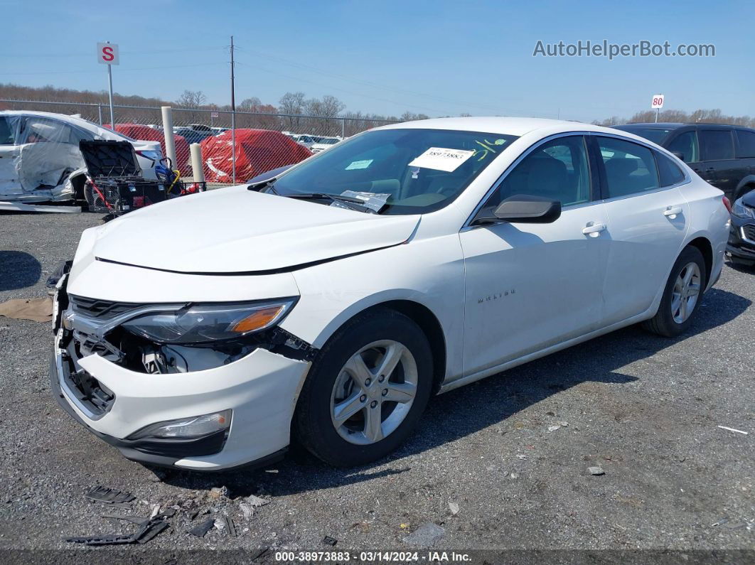 2021 Chevrolet Malibu Fwd Ls White vin: 1G1ZB5ST1MF077395