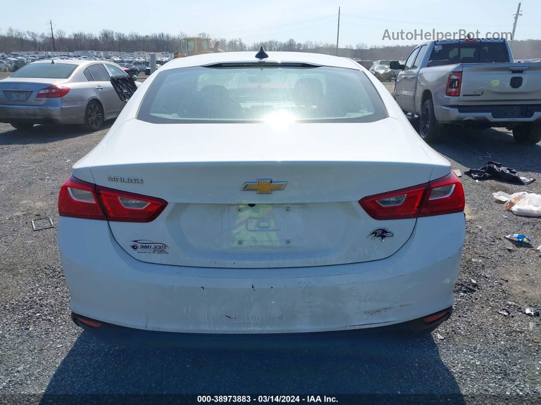 2021 Chevrolet Malibu Fwd Ls White vin: 1G1ZB5ST1MF077395