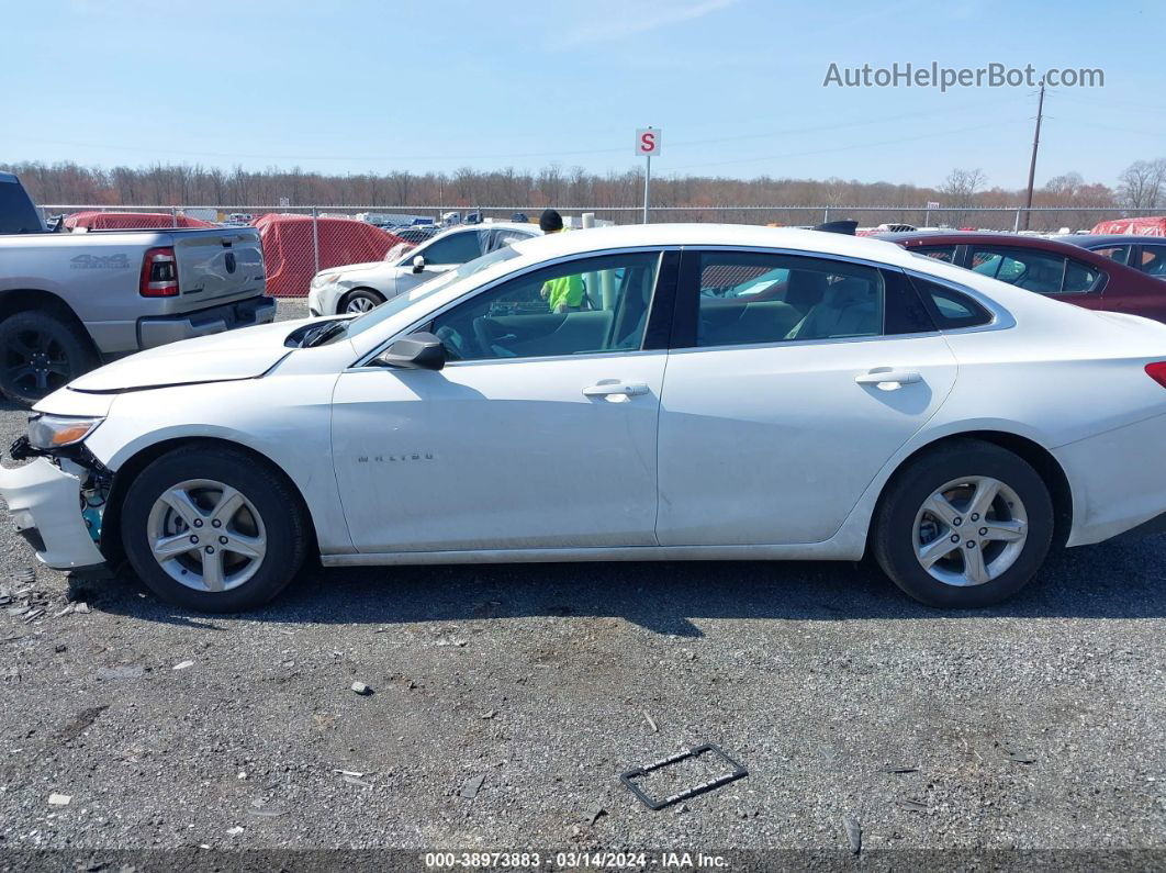 2021 Chevrolet Malibu Fwd Ls White vin: 1G1ZB5ST1MF077395