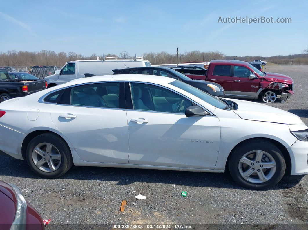 2021 Chevrolet Malibu Fwd Ls White vin: 1G1ZB5ST1MF077395