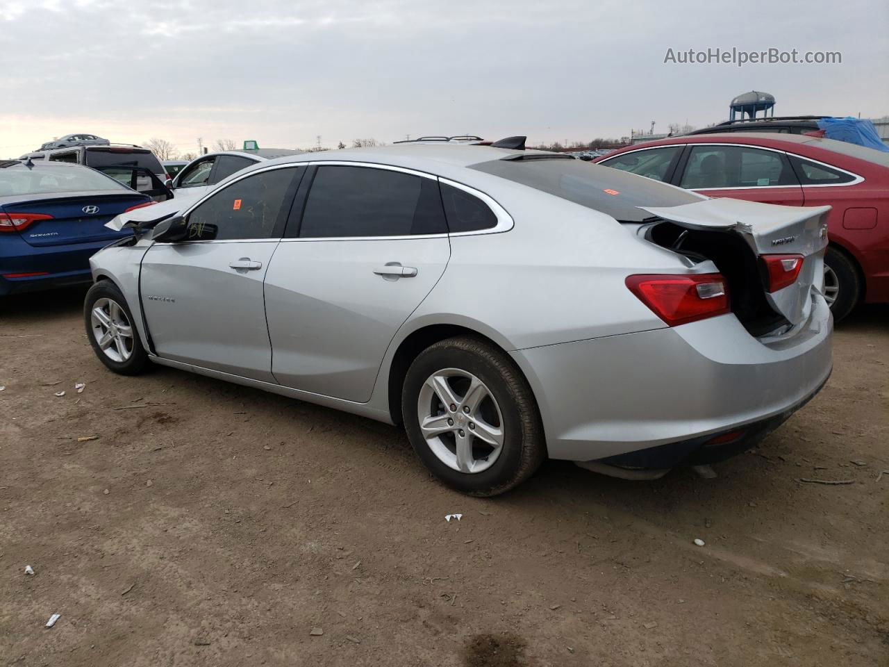 2021 Chevrolet Malibu Ls Silver vin: 1G1ZB5ST1MF089689