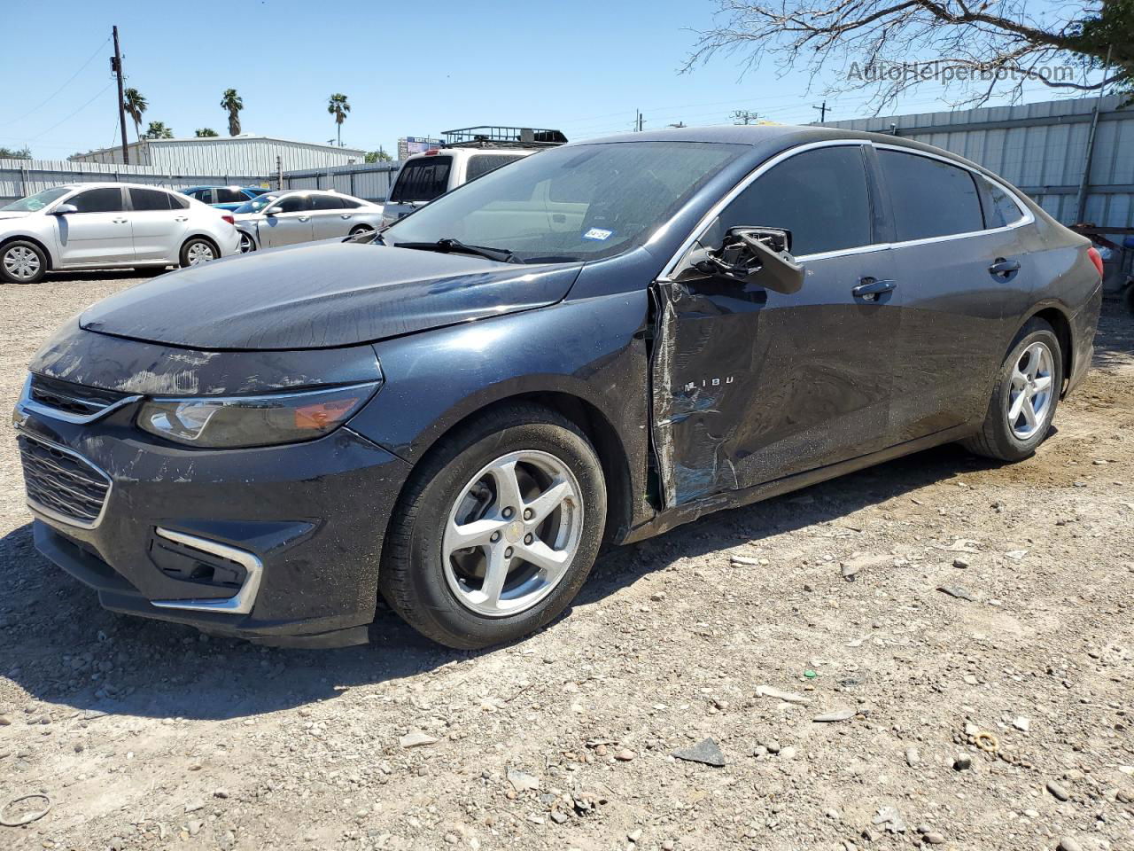 2017 Chevrolet Malibu Ls Blue vin: 1G1ZB5ST2HF140817