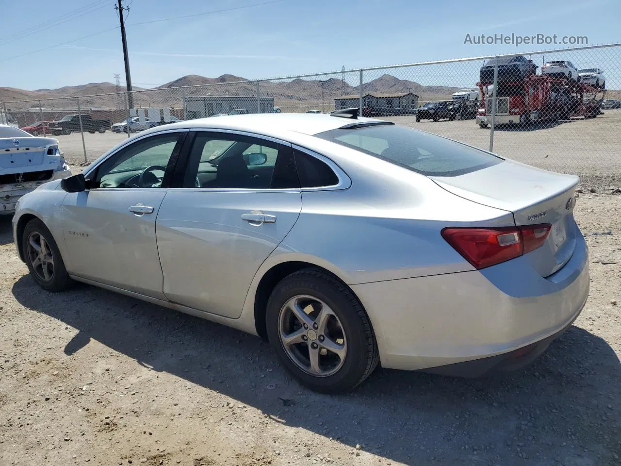 2017 Chevrolet Malibu Ls Silver vin: 1G1ZB5ST2HF203141