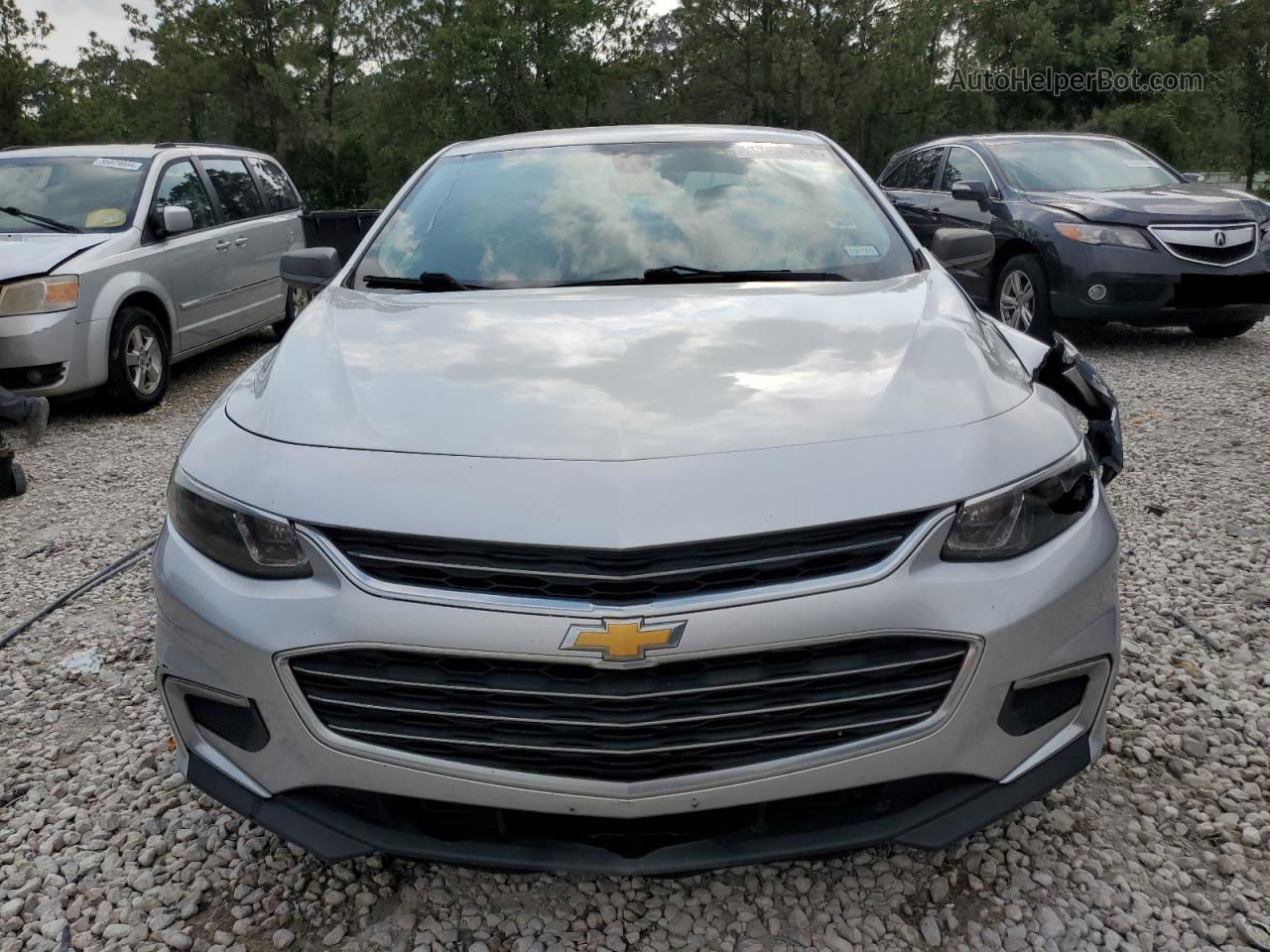 2017 Chevrolet Malibu Ls Silver vin: 1G1ZB5ST2HF236964