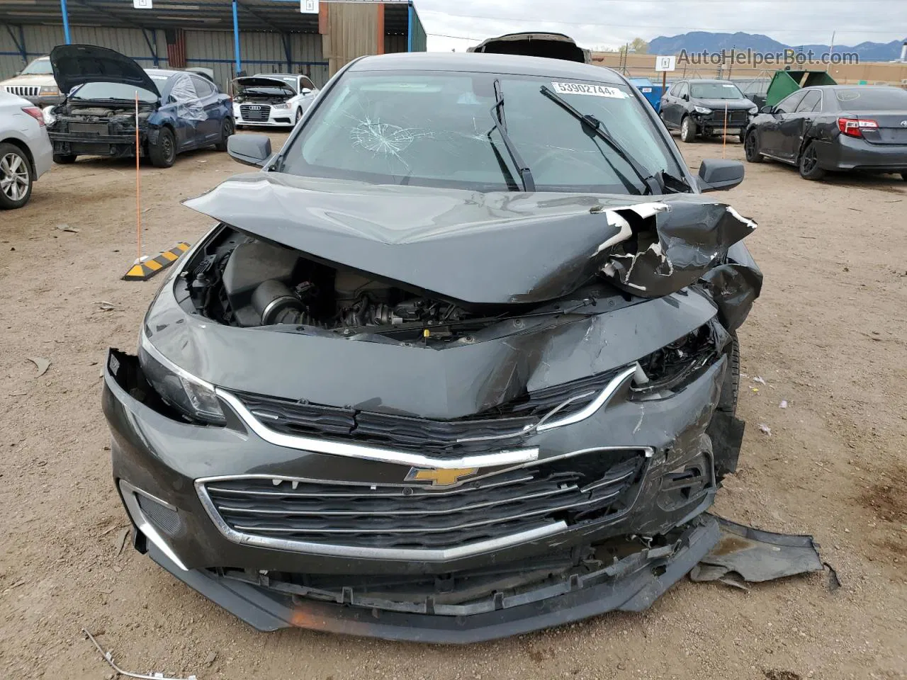 2017 Chevrolet Malibu Ls Gray vin: 1G1ZB5ST2HF258995