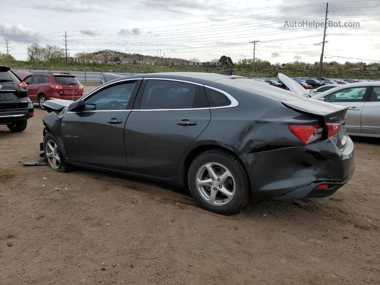 2017 Chevrolet Malibu Ls Gray vin: 1G1ZB5ST2HF258995