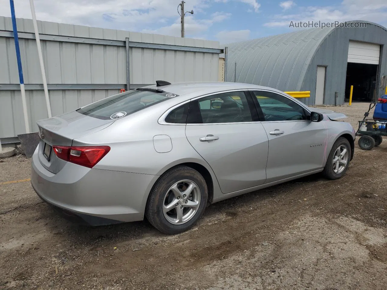 2017 Chevrolet Malibu Ls Silver vin: 1G1ZB5ST2HF276722