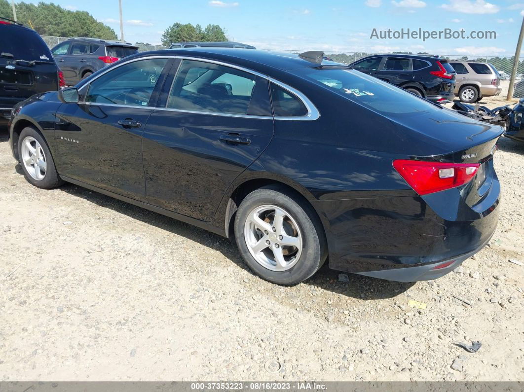 2018 Chevrolet Malibu 1ls Black vin: 1G1ZB5ST2JF216915