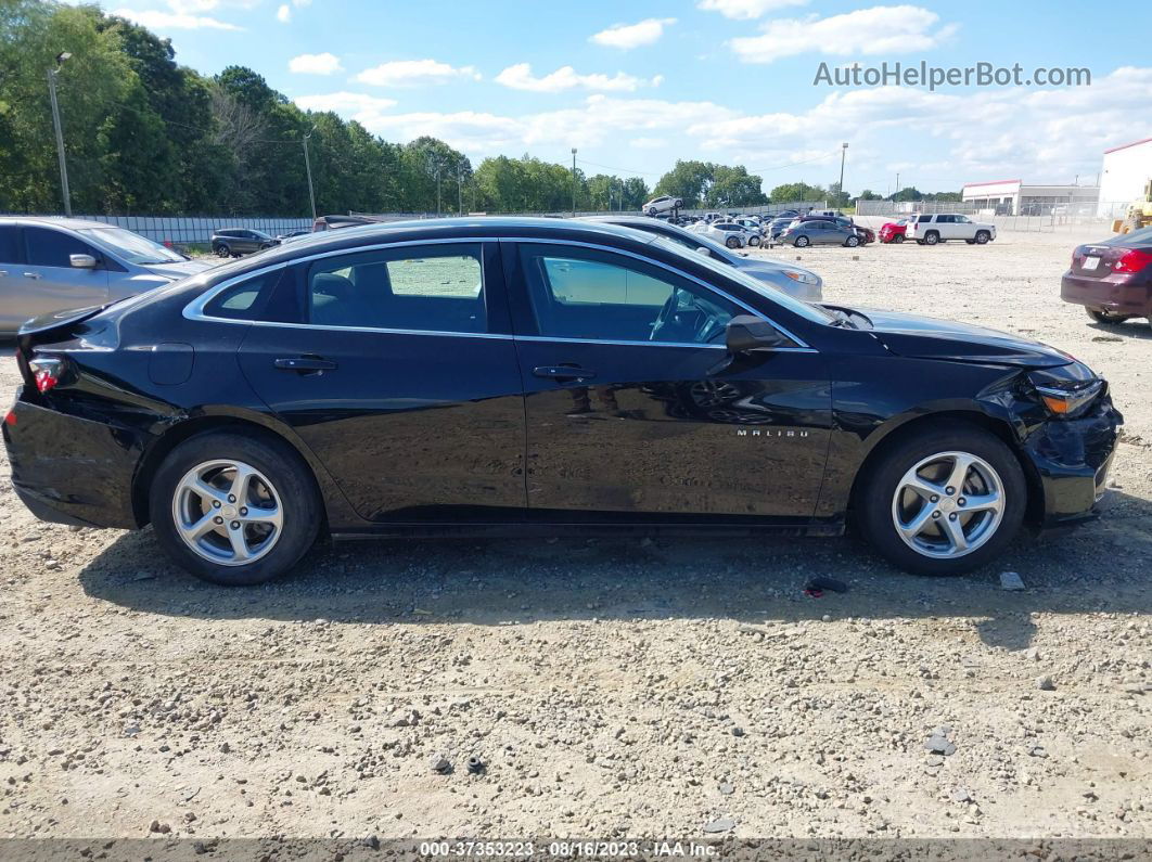 2018 Chevrolet Malibu 1ls Black vin: 1G1ZB5ST2JF216915