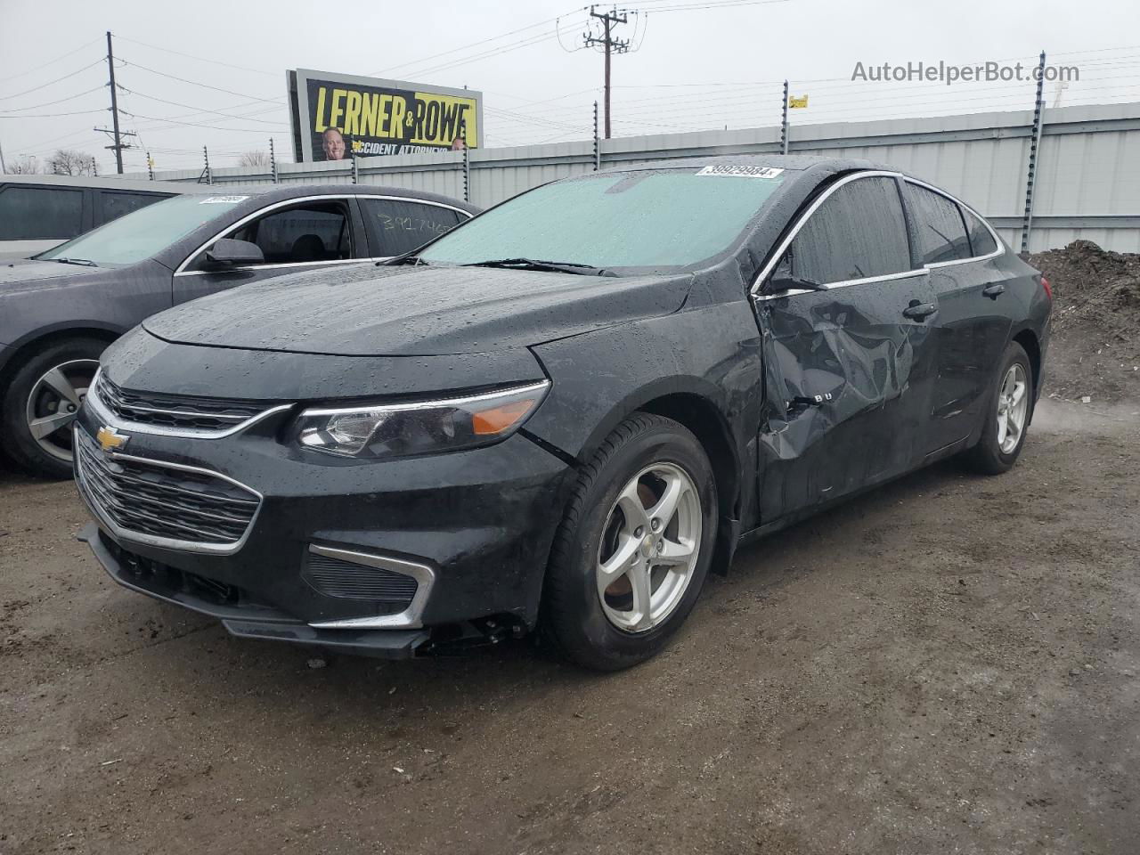 2018 Chevrolet Malibu Ls Black vin: 1G1ZB5ST2JF218857