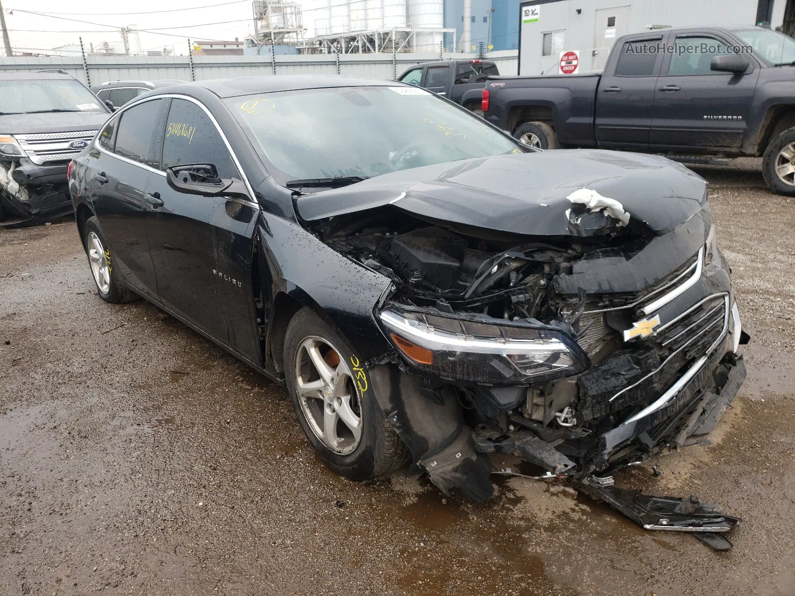 2018 Chevrolet Malibu Ls Черный vin: 1G1ZB5ST2JF280906