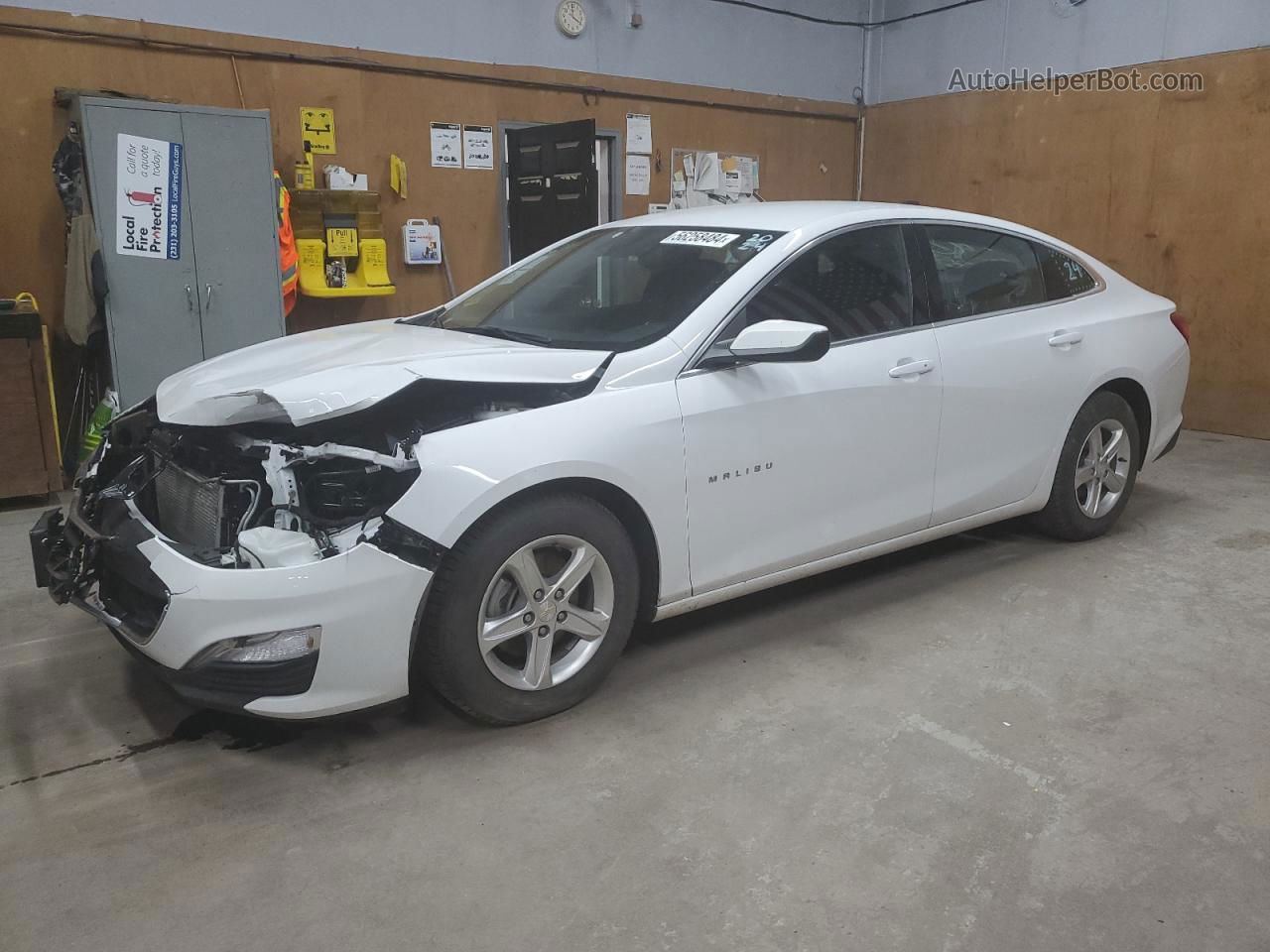 2021 Chevrolet Malibu Ls White vin: 1G1ZB5ST2MF062906