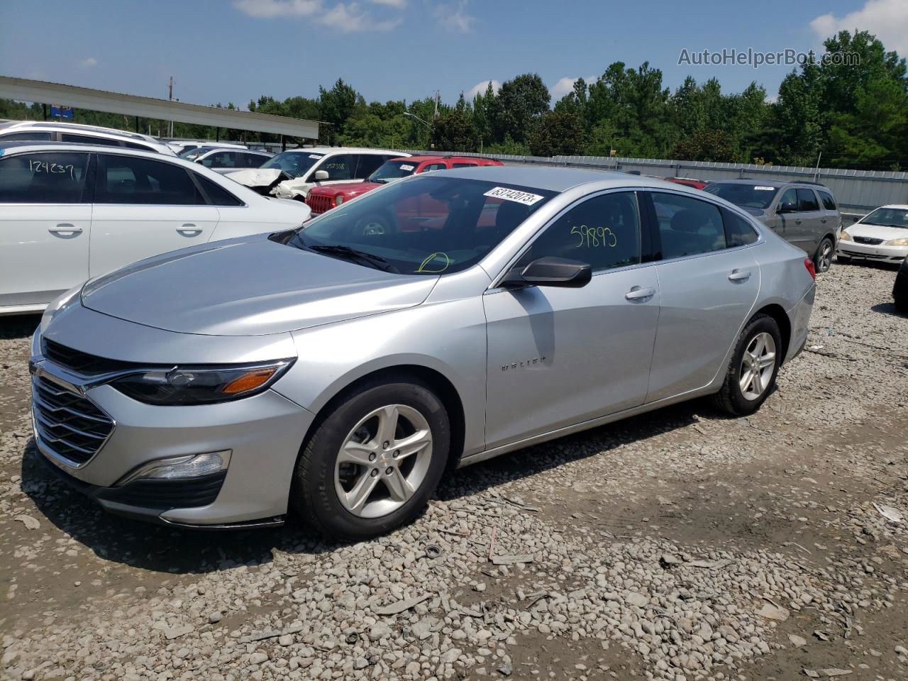 2021 Chevrolet Malibu Ls Silver vin: 1G1ZB5ST2MF078216