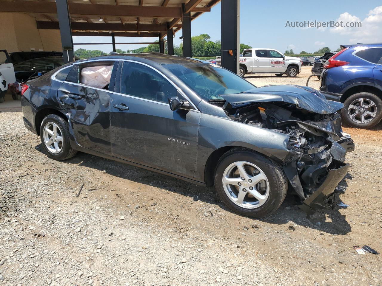 2017 Chevrolet Malibu Ls Серый vin: 1G1ZB5ST3HF104974